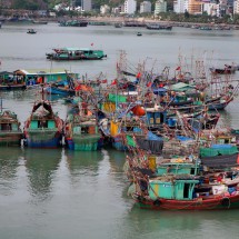 Fishing boats of Cat Ba