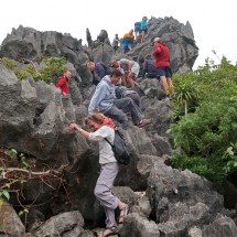 Scrambling on Monkey Island Peak