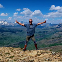 Alfred on top of Swiftcurrent Mountain