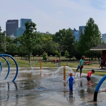 Water play ground in Calgary