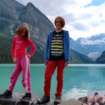 Rosemarie and Jay on Lake Louise