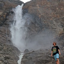 Jay with Takakkaw Falls