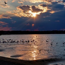 Sunset on Sylvan Lake