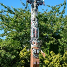 Totem Pole in Port Hardy