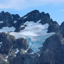 Huge glacier on Mount Rosseau