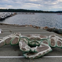 Huge wooden crab of Nanaimo