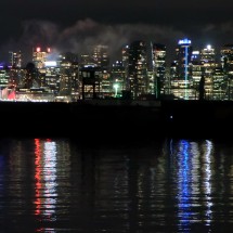 Downtown of Vancouver at night