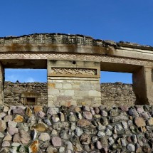 In the ruins of Mitla