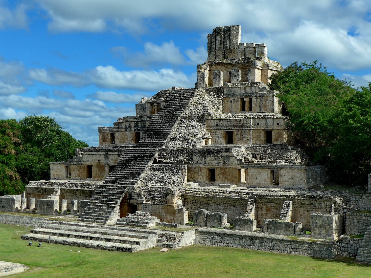 Edificio de los Cinco Pisos (Five-Store Building) of the Maya site Edzná