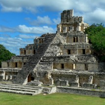 Edificio de los Cinco Pisos (Five-Store Building) of the Maya site Edzná