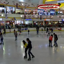 Ice-skating in hot Merida