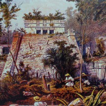 Picture about the old Maya times on the port