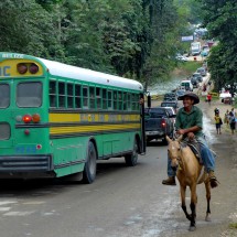 Saturday afternoon traffic of San Ignacio