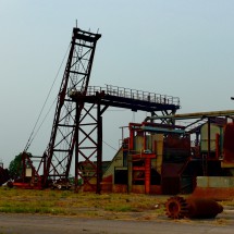 The abandoned sugar plant where the Museo El Bául is located (nearby the town Santa Lucia Cotzumalguapa)