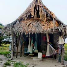 Traditional house of the Garifuna people