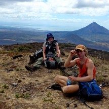 On top of 1079 meters high Volcan del Hoyo