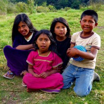 Kids of the indigenous Ngöbe-Buglé people