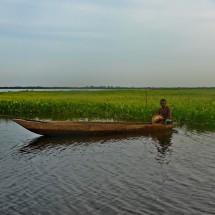Fisherman on the lagoon