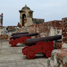 In the fortress Castillo San Felipe de Barajas