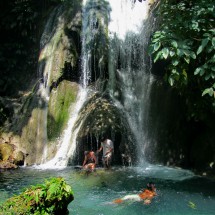 The pool with the last and highest waterfall