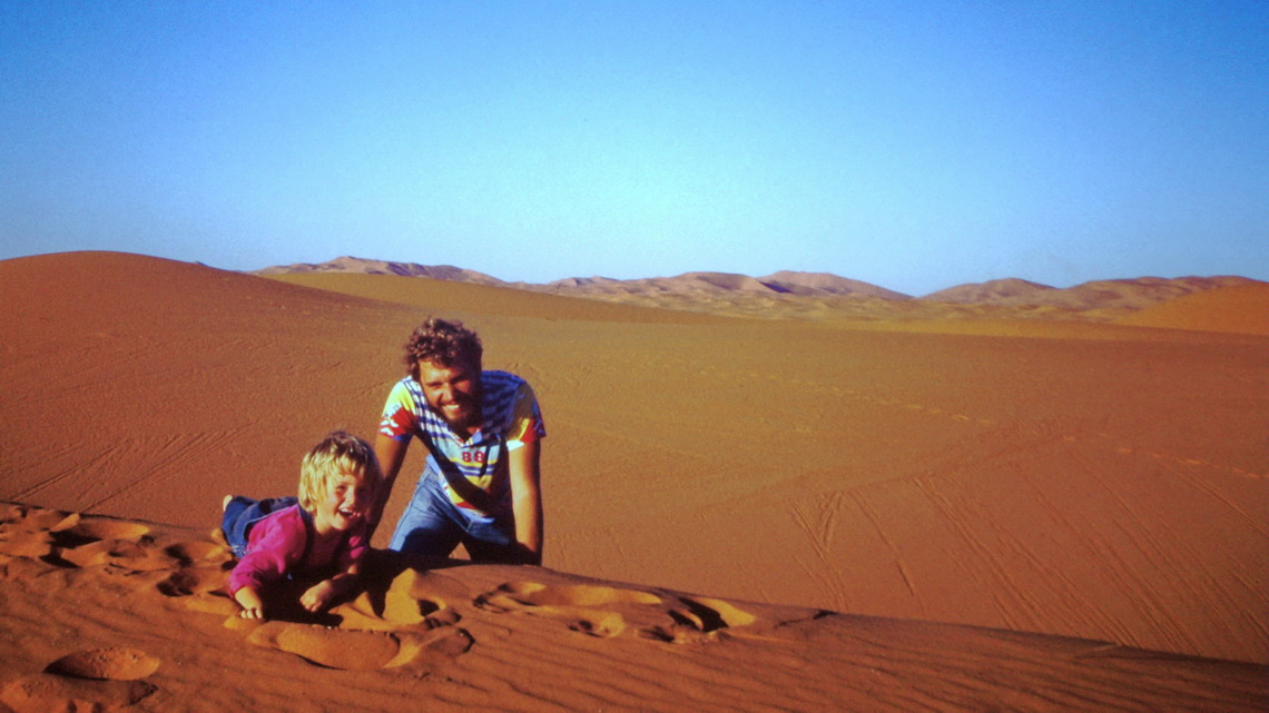 Eva and Alfred on top of the dune