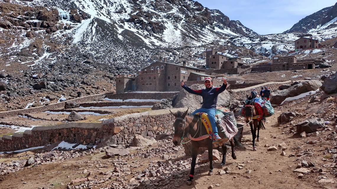 In 1986 there was only one building - Toubkal Hut, but now there is almost a little village there