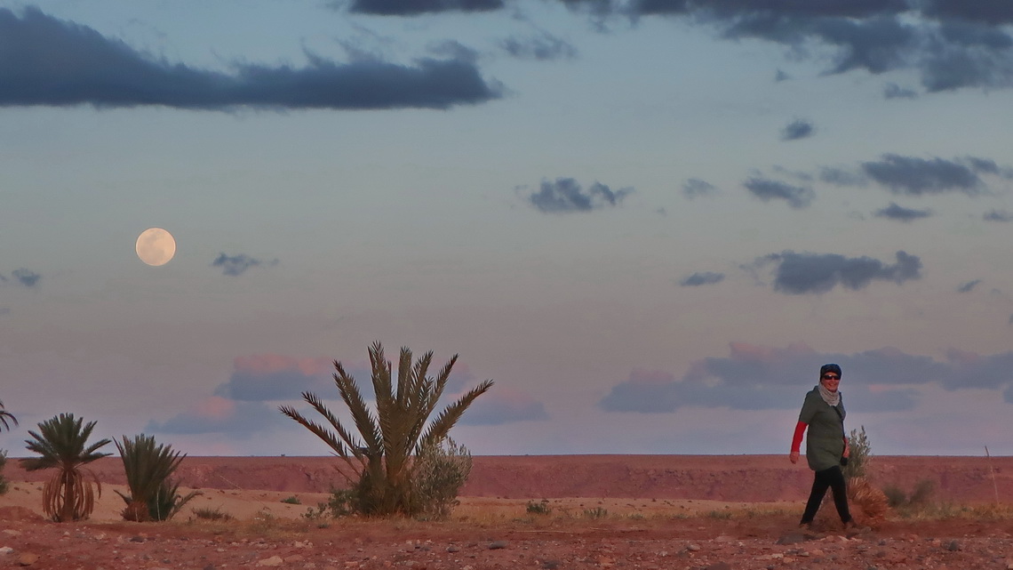 The landscape between Ait Ben Haddou and Itlouane