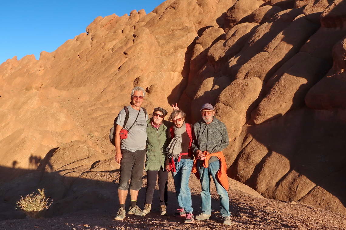 Alfred, Marion, Jutta and Hermann at the upper viewpoint