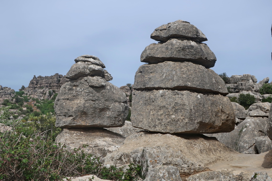 Rocks in the natural reserve El Torcal de Antequra