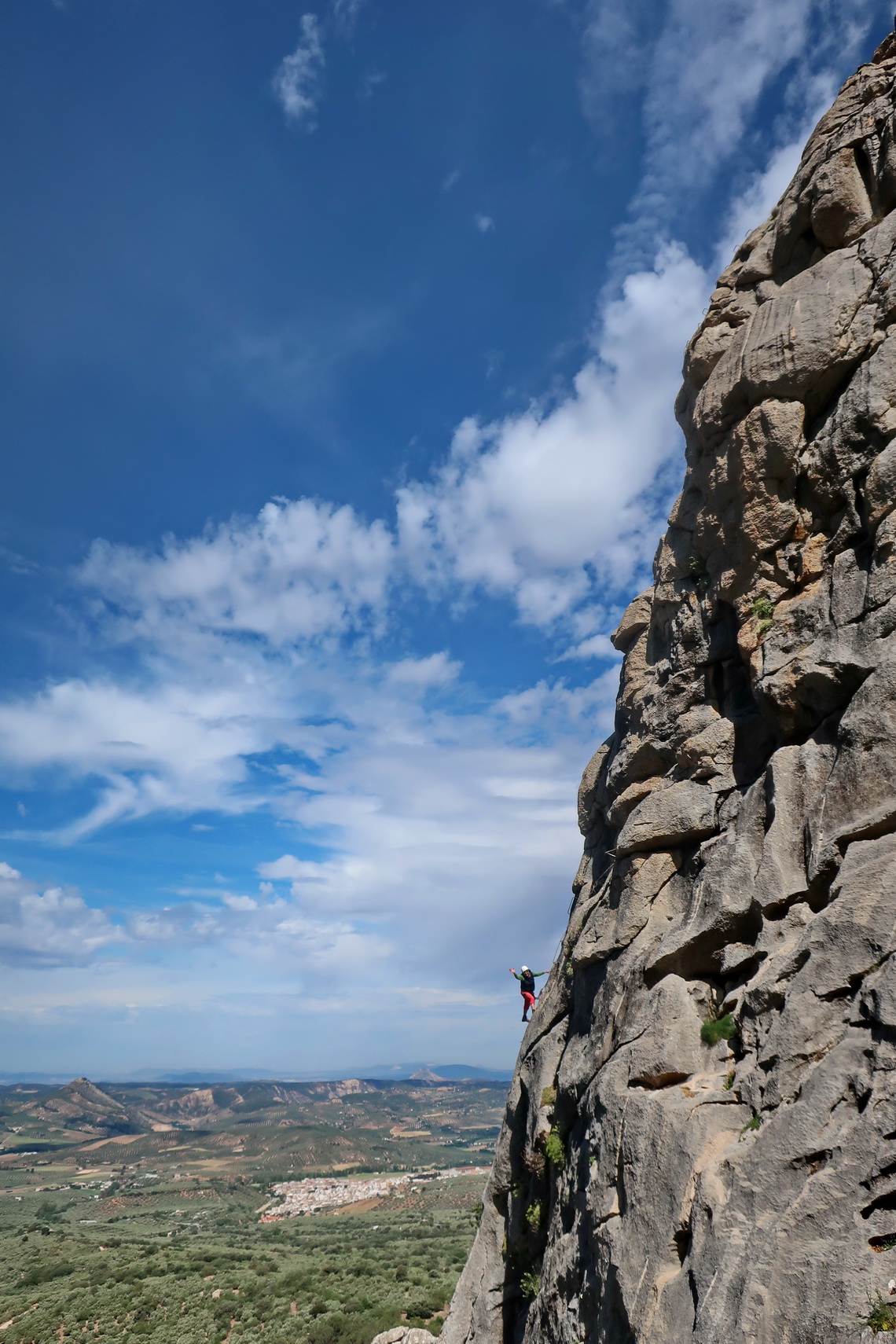 Marion at the beginning of Via Ferrata de Hondonero