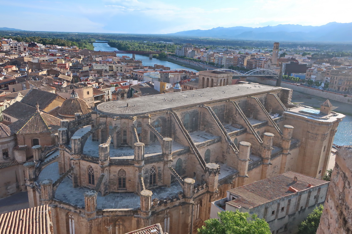 Tortosa seen from the castle Castell de la Suda 