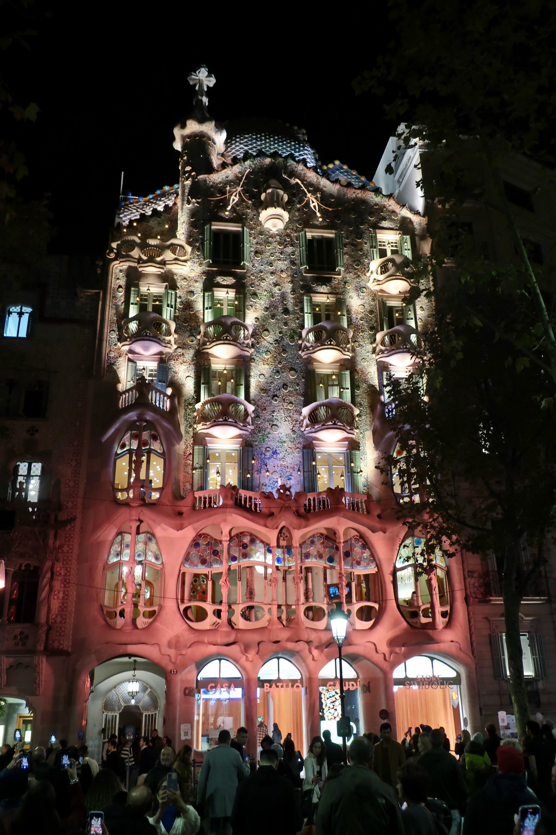 Casa Batlló designed by Antoni Gaudi between the years 1904 and 1906