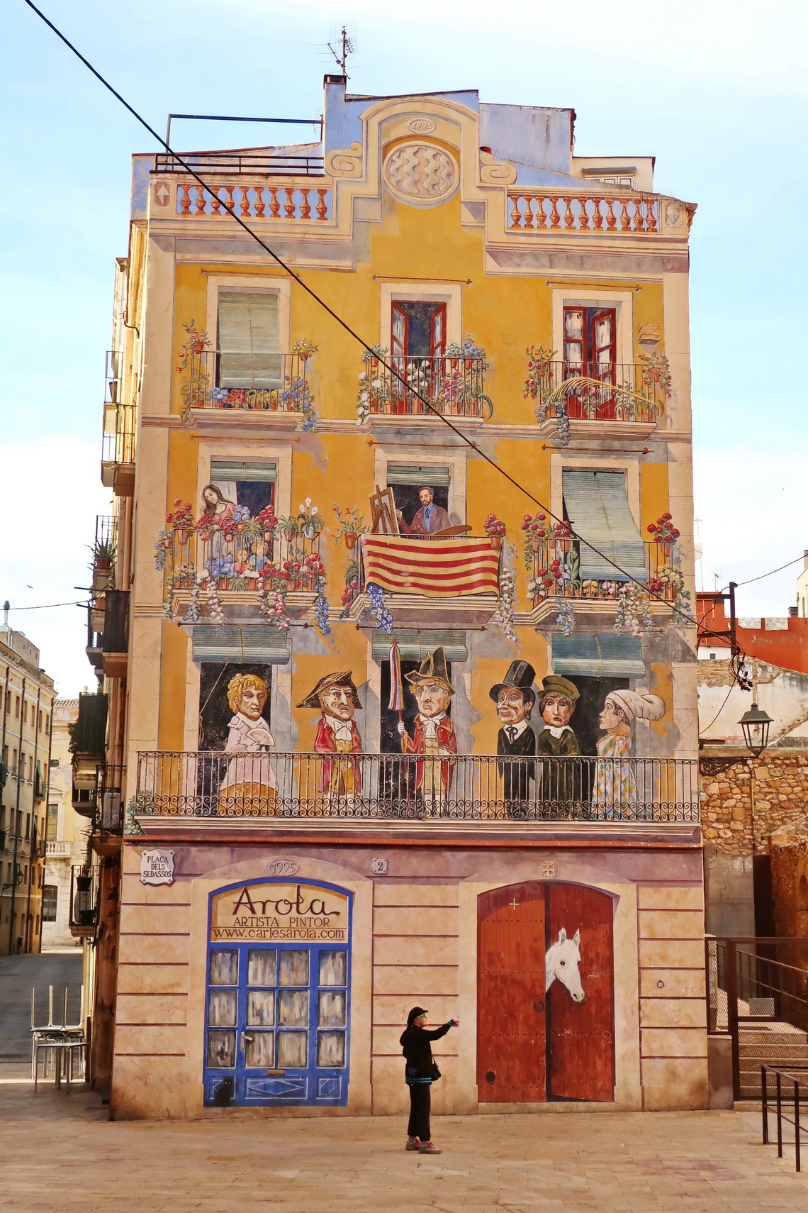 Painted building in Tarragona