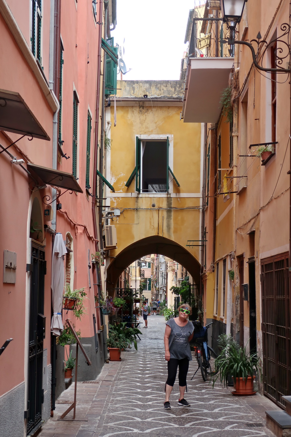 Narrow alley in Pietra Ligure