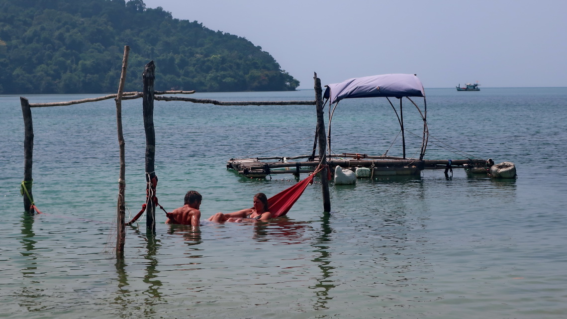 Escaping the midday heat on Koh Ta Kiev