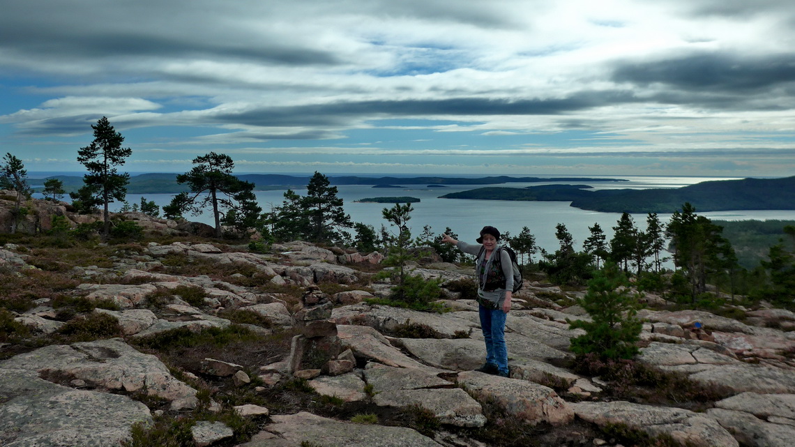 View from the ascent to Slåttdalsberget to the Baltic Sea