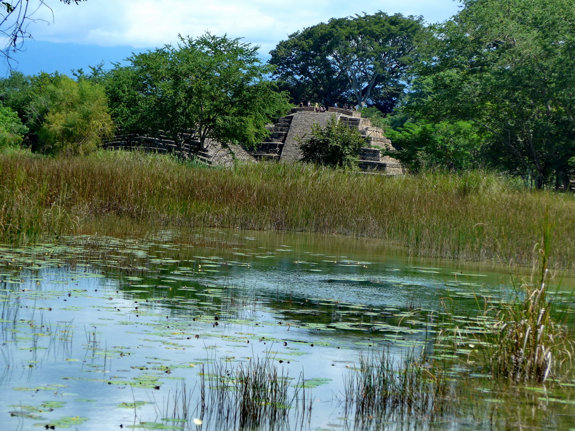 Approaching the Maya site Lagartero