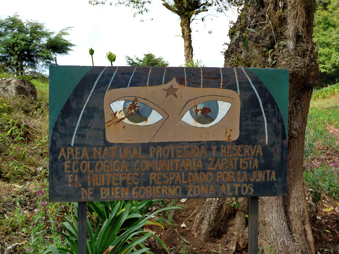 Zapatista sign in rural Chiapas