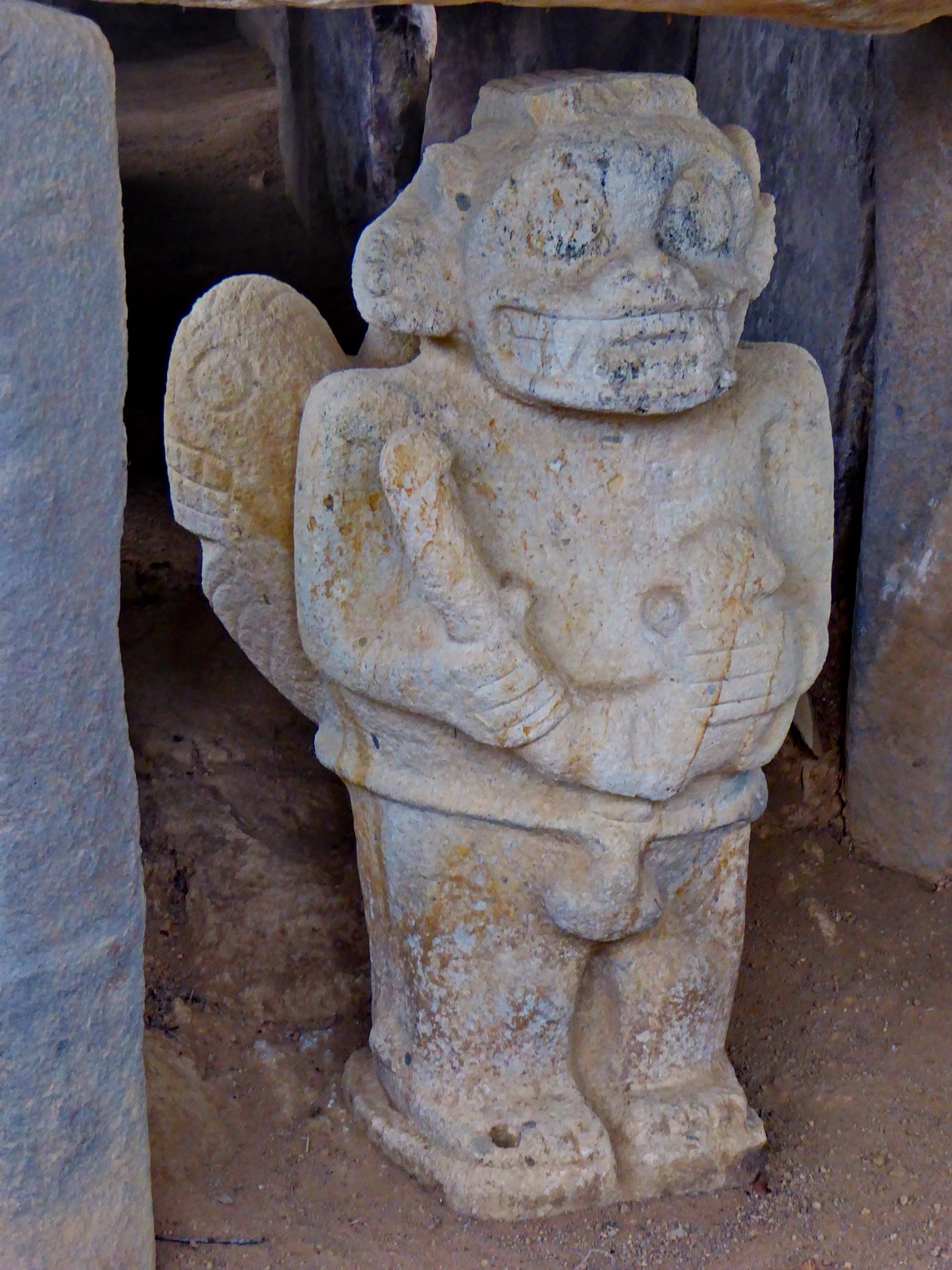 Weird effigy in Alto de los Idolos