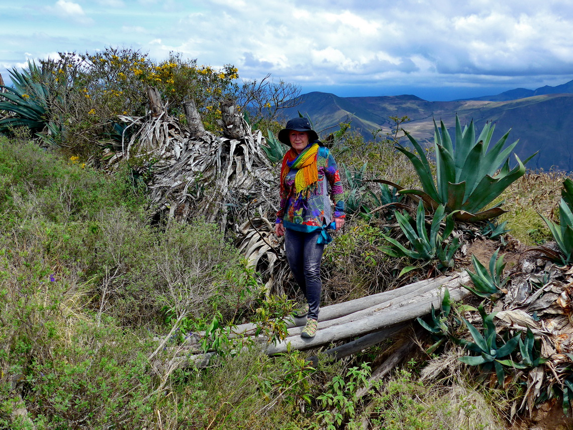 Marion close to the summit of Cerro Churro Lomo