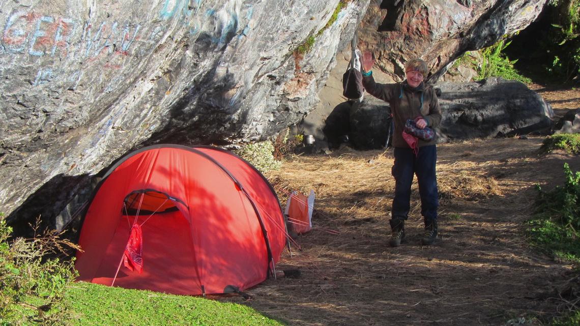 In the campground Las Cuevas opposite of Nevado del Tolima