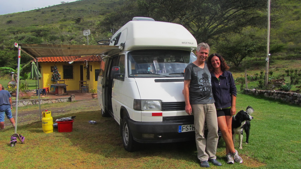 Alfred with Patricia on her Finca Sommerwind