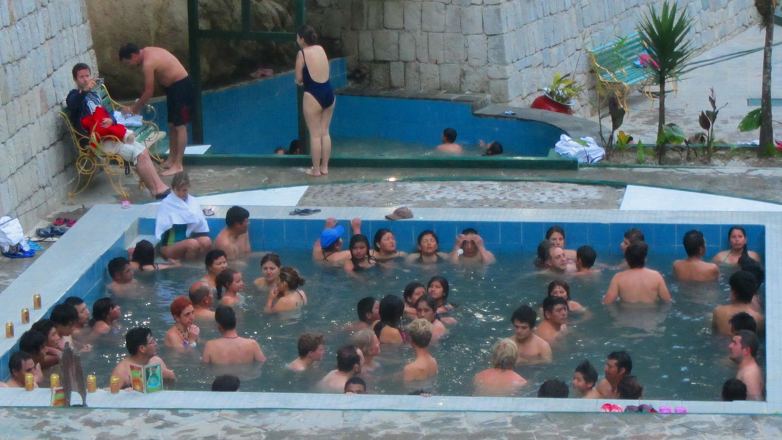 A little bit crowded hot springs