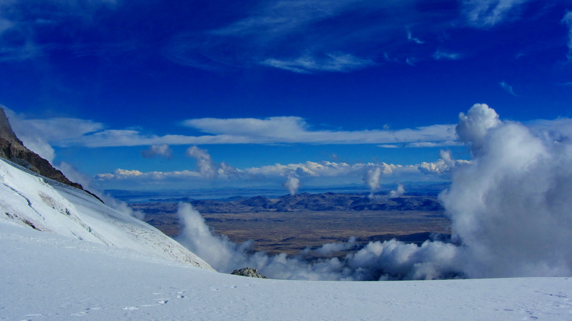 Lago Titicaca seen from our high camp