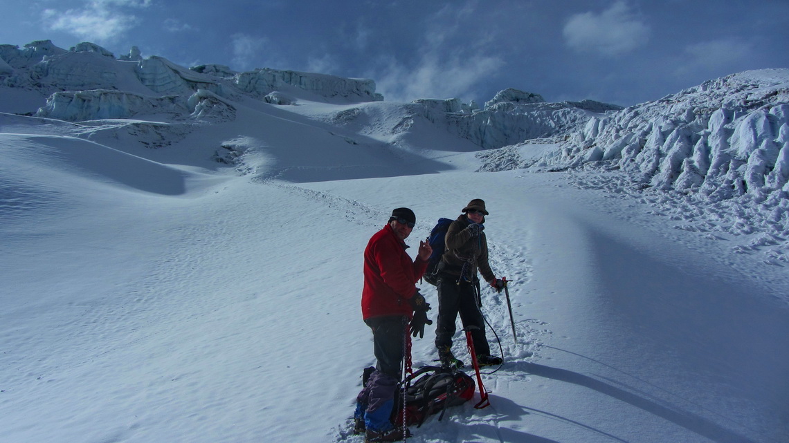 On the way back to our high camp