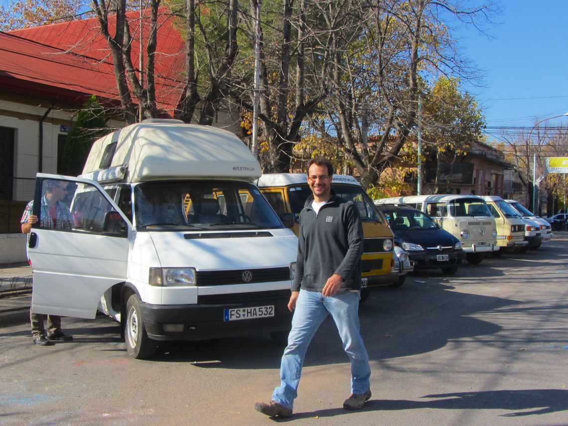 Cristian with some Volkswagen Campers in Saladillo