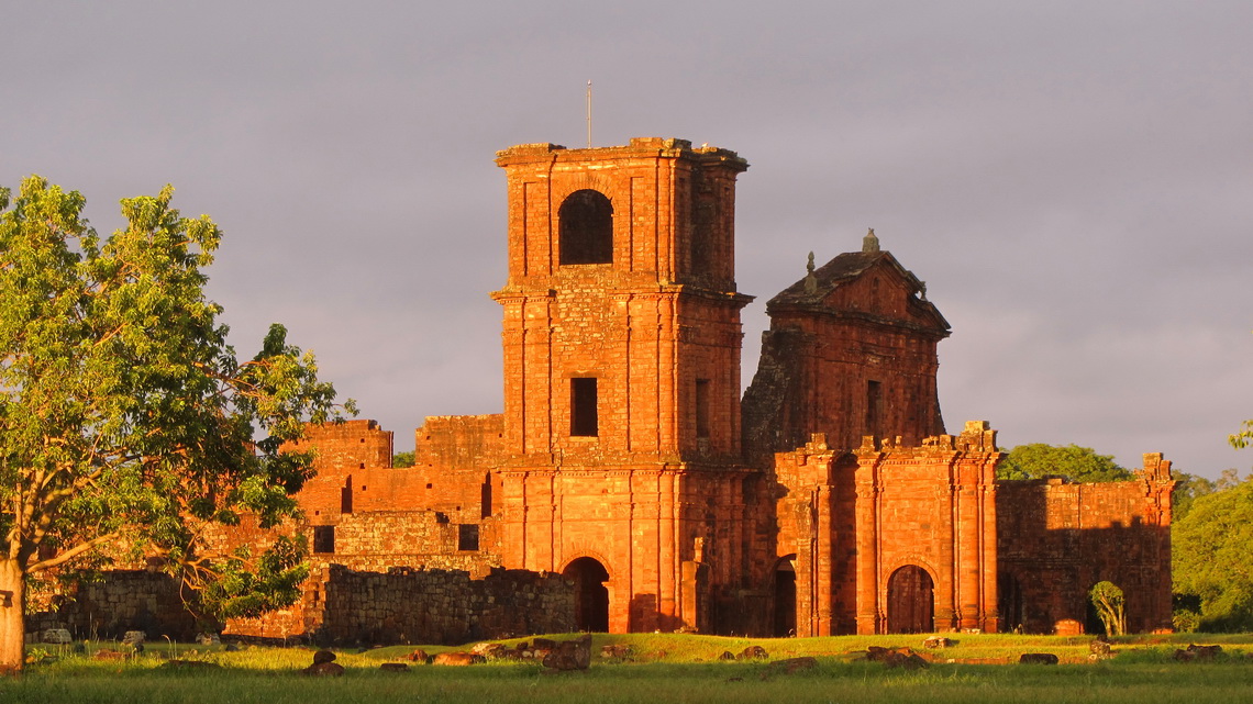 The eastern facade of the church of Sao Miguel