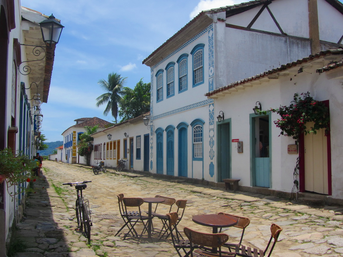 Cobbled street in Paraty