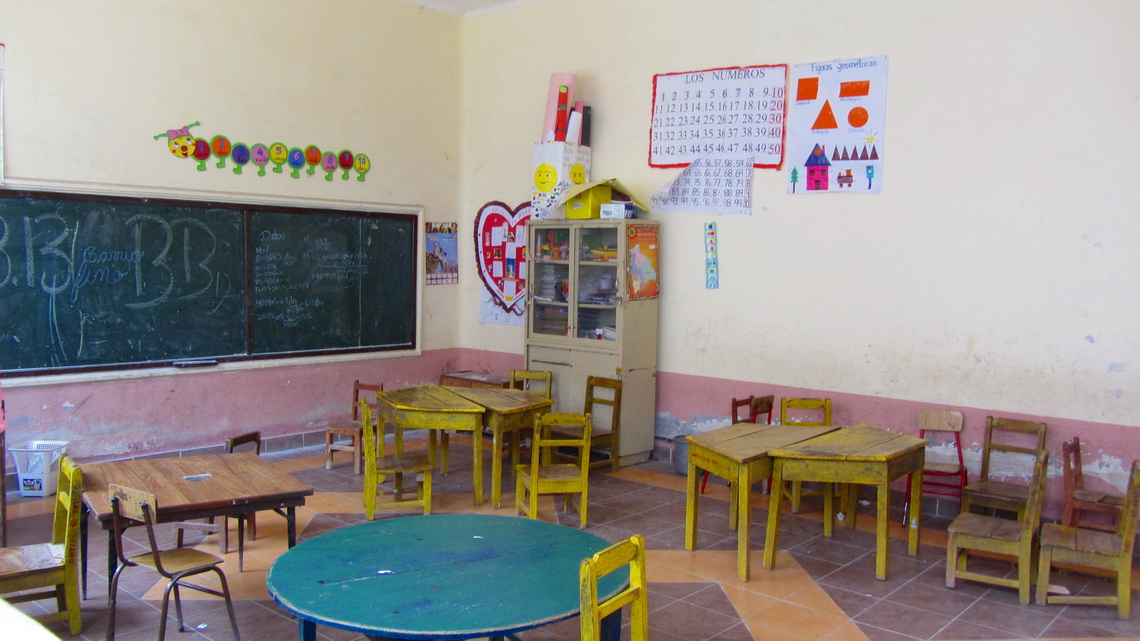 Schoolroom in a renovated building
