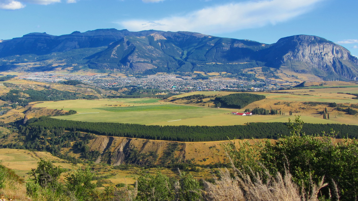 Coyhaique in the late afternoon light